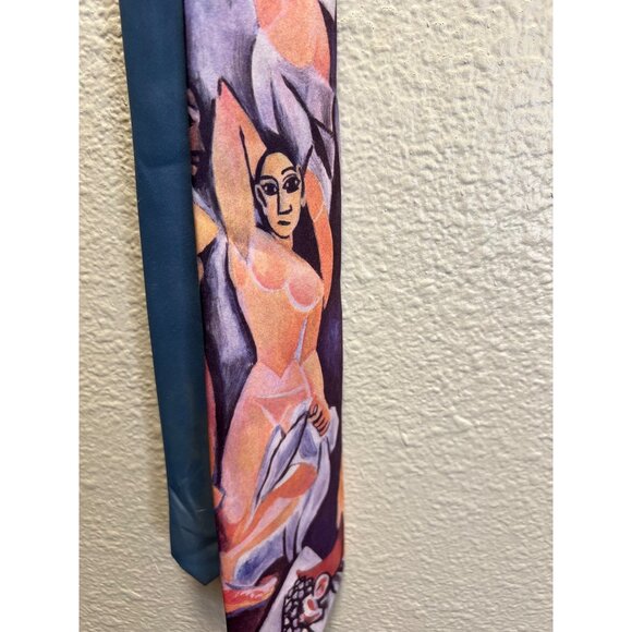 Ralph Marlin Picasso Inspired Polyester Tie - Picture 2 of 4